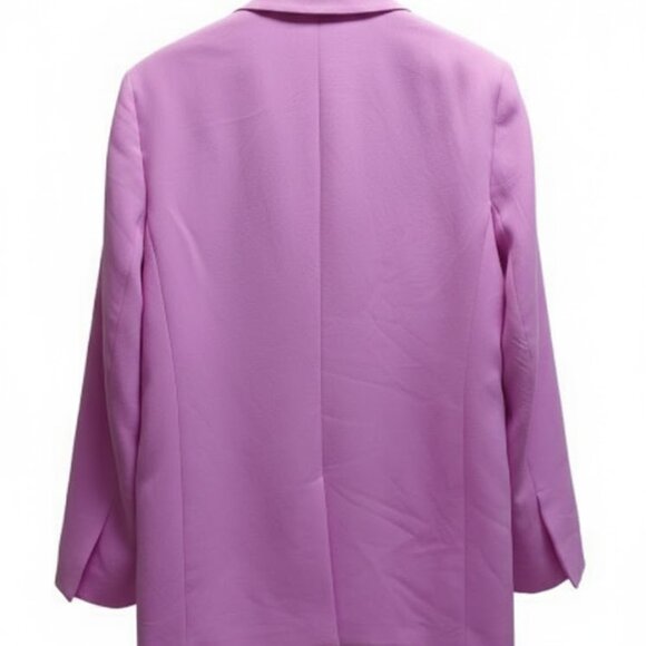 ZARA WOMEN STRAIGHT CUT BLAZER PINK REF:2010/880 SIZE M NEW WITH TAGS - Picture 11 of 13